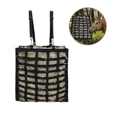 SLOW FEEDER HAY NET BAG HORSE TRAVEL HAY BAG STRAW TOTE CARRIER STORAGE POUCH