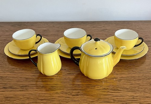 Vintage art deco ceramic tea - vintage,