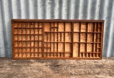 Vintage Wooden Printers Tray
