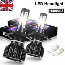 Pair LED H4 Headlight High/Low