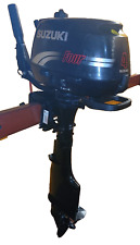Suzuki 4hp outboard motor. 4 stroke, Long shaft, Rope start, Tiller, Auxiliary