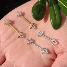 Set of 14g Lotus Flower Nipple