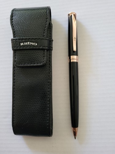 Rhino glossy black ballpoint - rhino,