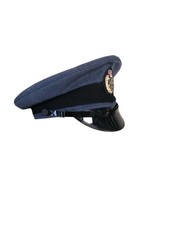 Royal Air Force Peak Cap With Badge RAF British Army Military Uniform Surplus