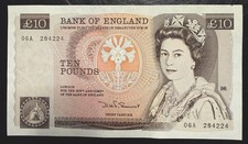Old Ten £10 Pound Note Near