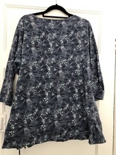 Mantaray Blue frill cotton Top Size 18