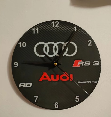 Audi wall watch 3d - audi, rs