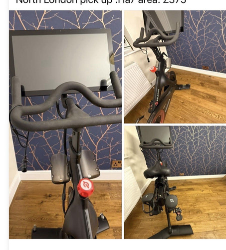 Peloton upright exercise bike - exercise,