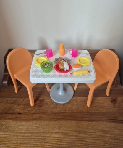 Barbie dolls dining set with - set,