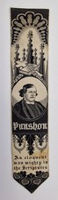 Woven Victorian STEVENGRAPH bookmark  PUNSHON Thomas Skillcock RARE Christianity