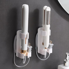 Wall Mounted Curling Iron and Hot Tool Organizer: Hair Dryer, Curler, and Straig