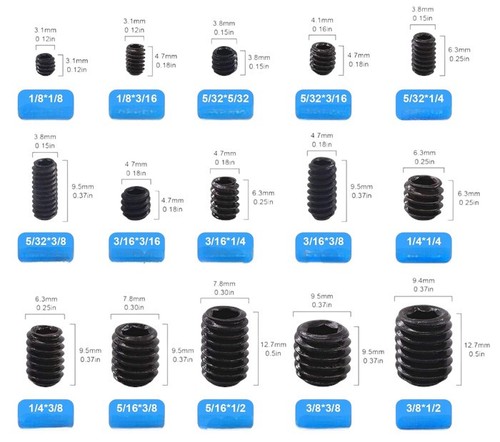 Imperial grub screws - screws,