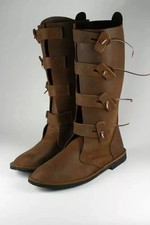 Medieval Leather Viking Boots