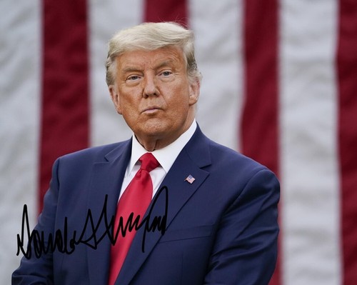 Donald trump signed 6 - signed, 8"