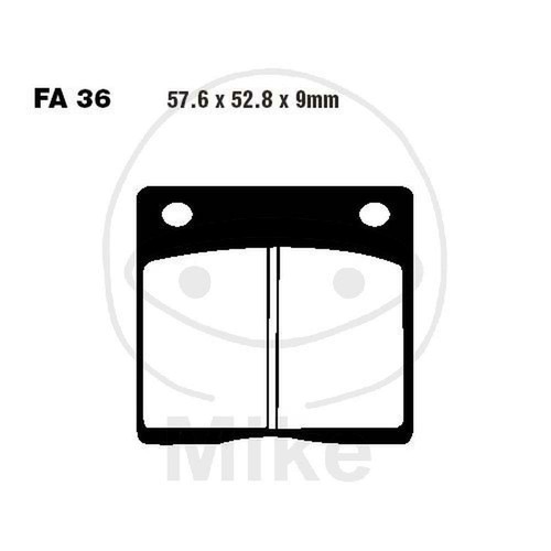 Pair pads ebc fa036 - pads,