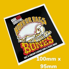 Smiths Crisps 1980s Horror Bags Bones Vinyl Sticker Classic Vintage Retro Packet