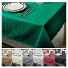 Table Cloths Woven Jacquard Design Soft Polyester Tableware - Chequers