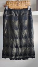 Ladies vintage GHOST Khaki and black skirt fully lined size 8