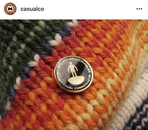 Casual connoisseur pin badge - casual,