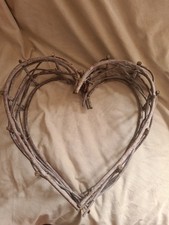 Heart shaped woven twig wreath