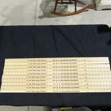 Lot of 10 Wooden Yardsticks
