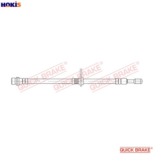 Brake hose 853 - hose, 58.853