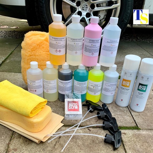 Car valeting cleaning kit - ts,