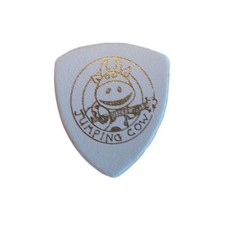 LEATHER PICK - PLECTRUM FOR UKULELE & BANJO - JUMPING COW - WARM SOUND - WHITE