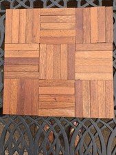 PARQUET PLOORING - RECLAIMED - TEAK - 45 PIECES. 120mm x 25mm