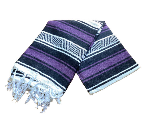 Purple mexican falsa blanket - purple,