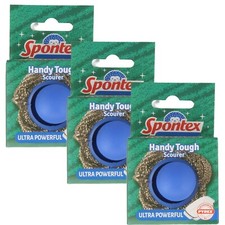 Handy Tough Scourer Spontex Effortlessly Removes Burnt On Food Pyrex - 3 PACK