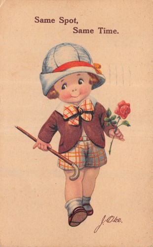 Old comic postcards - comic,
