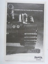 11x16" retro magazine advert 1987 RAMSA power amp / heaviest tracks