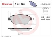 P 61 068 BRAKE PAD SET, DISC