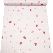 Pink Floral Wallpaper Red