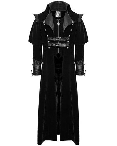Punk rave mens coat long - punk,