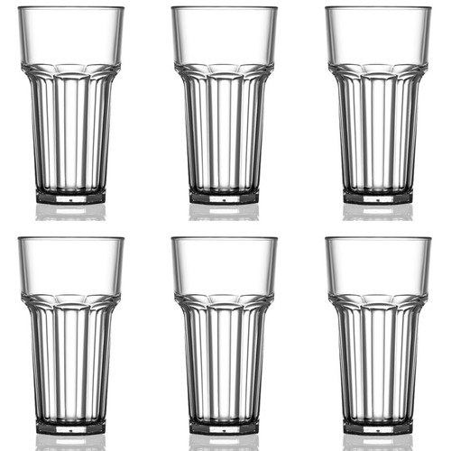 Tall glass clear - clear, reusable