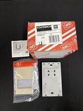 MK ELEMENTS K34709NCH. 115/230V SHAVER SOCKET,CREAM LEATHER/CHROME