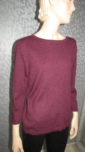 Women monsoon sweater burgundy - women,