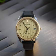 Tissot PR 100 Quartz Men’s Watch – Two-Tone Gold/Silver Stem Issue