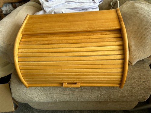 Wooden bread box - wooden, box/bin