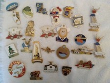 Lions Club Vintage Enamel Pin Badges,  Various USA x24