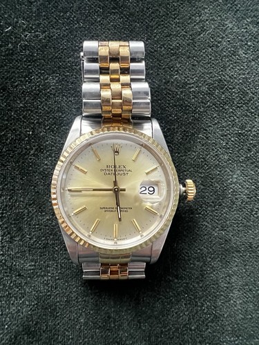 Rolex datejust champagne men - datejust, men's