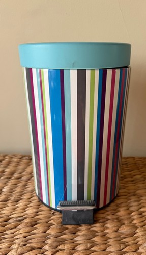 Small stripy pedal waste - stripy,