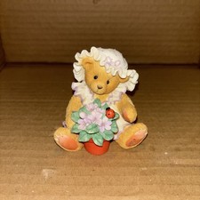 Cherished Teddies Figurin Violet 156280 1995 “Blessings Bloom When You Are Near”