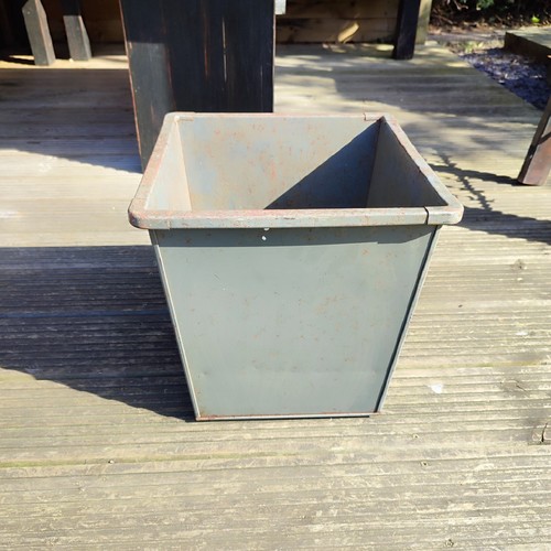 Vintage metal waste paper - , bins