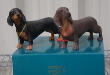 15cm black dachshund - black, dog
