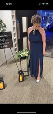 Navy Halter neck Bridesmaid