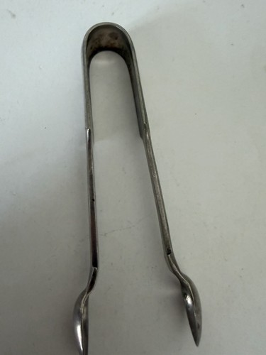 Solid silver sugar - sugar, tongs