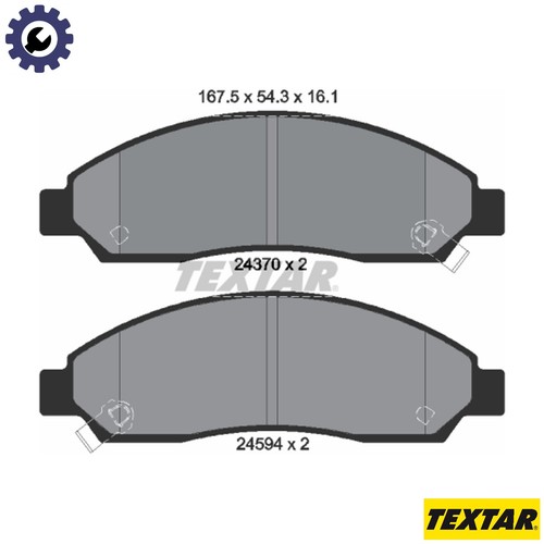 Brake pad set disc - brake,